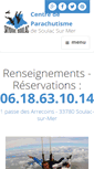 Mobile Screenshot of parachutisme-soulac.com